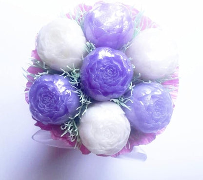 2PCS Peony Flower Silicone Candle Molds Soap Molds Fondant Chocolate Cake Candy - Image 7