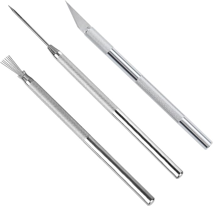 3 in 1 Clay Needle Tools Sculpting Ceramics Pottery Carving Tools by LXLVOUEG