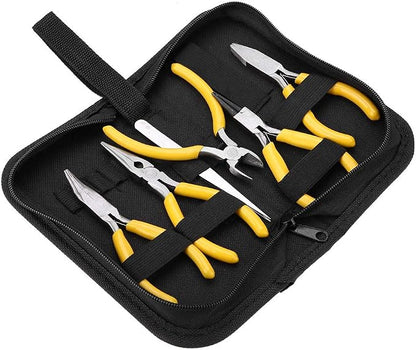 Jewelry Pliers, Bent Nose Pliers, Needle Nose Pliers, Flat Nose Pliers by Ejoyous
