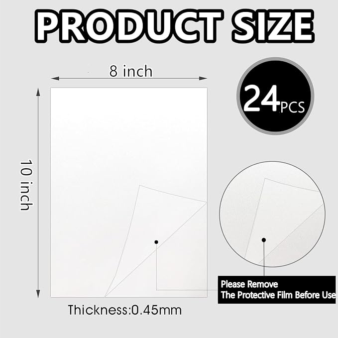 24pcs Sublimation Metal Photo Blanks 8x10 Inch - Image 2