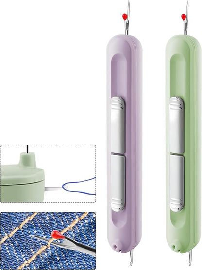 Needle Threaders, 2 in 1 Plug-in Needle Threader Seam Ripper Tool, Automatic by FENGWANGLI