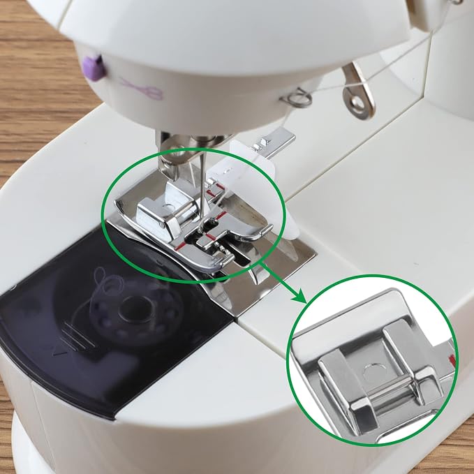Adjustable Magnetic Seam Guide Ruler, 4-Piece Sewing Machine Accessory Set - Image 5
