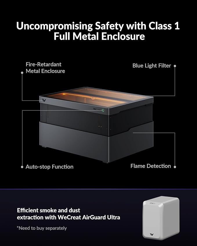 WECREAT Vision Pro 45W Laser Cutter and Engraver - Image 8