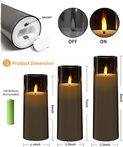 Flickering Flameless Candles Battery Operated - Image 3