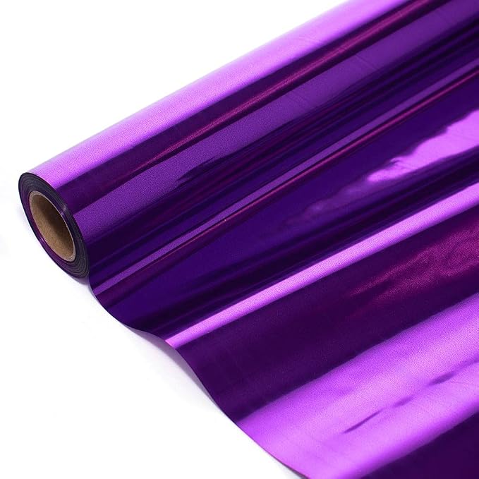 Anderson's Purple Shiny Metallic PVC Roll: 47" x 100' Flame-Resistant Event by Andersons