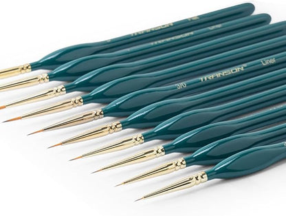 Transon 10pcs Fine Detail Miniature Art Painting Brush Set - Image 5