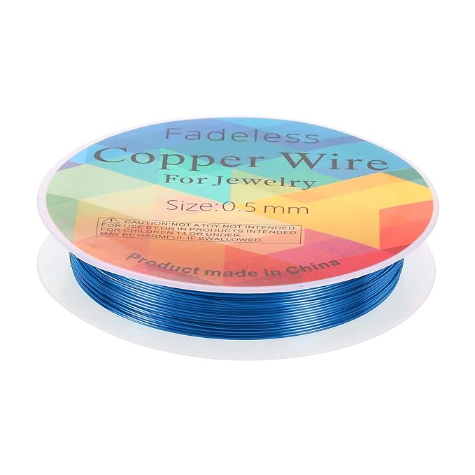 HARFINGTON 20ft Jewelry Wire, 24 Gauge Brass Craft Soft Metal Tarnish Resistant by HARFINGTON