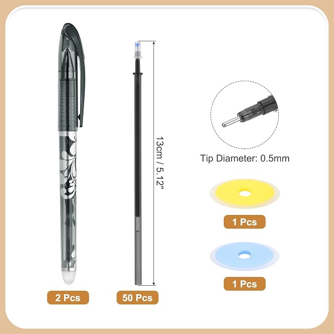 PATIKIL 2Pcs Erasable Gel Pens - Image 2