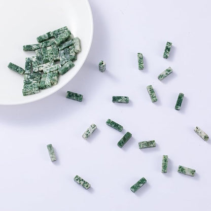 Natural African Jade Rectangle Tube Beads 4x13mm 38cm/str Loose Semi Gemstone - Image 4