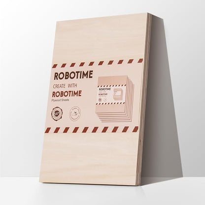 ROBOTIME 6-Pack Laser Wood Sheets 1/8" - Image 2