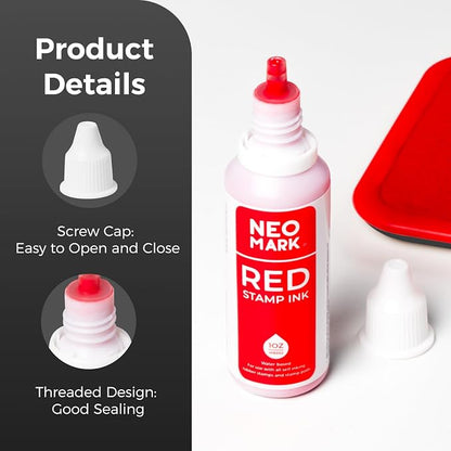Premium Stamp Ink, Quick-Drying and AP-Certified Non-Toxic Refill Ink - Image 3
