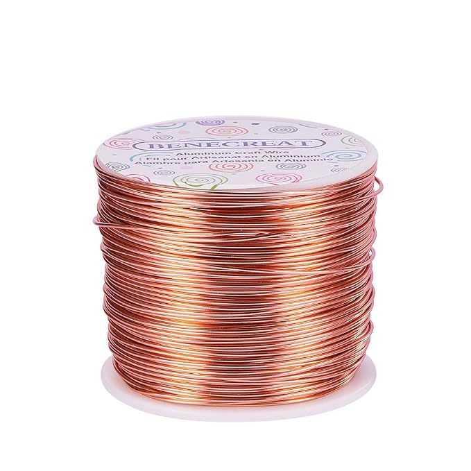 BENECREAT 17 Gauge Jewelry Craft Aluminum Wire 380 Feet Bendable Metal by BENECREAT