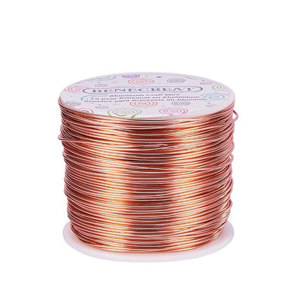BENECREAT 17 Gauge Jewelry Craft Aluminum Wire 380 Feet Bendable Metal by BENECREAT