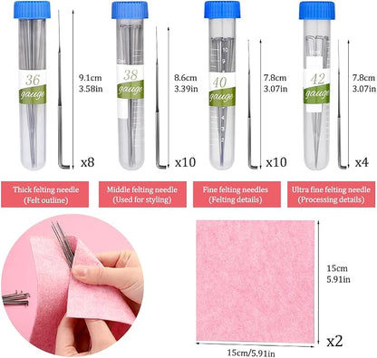 WONVOC Needle Felting Pad, 9.84 x 7.87 x 1.38'', Needle Felting Tools - Image 3