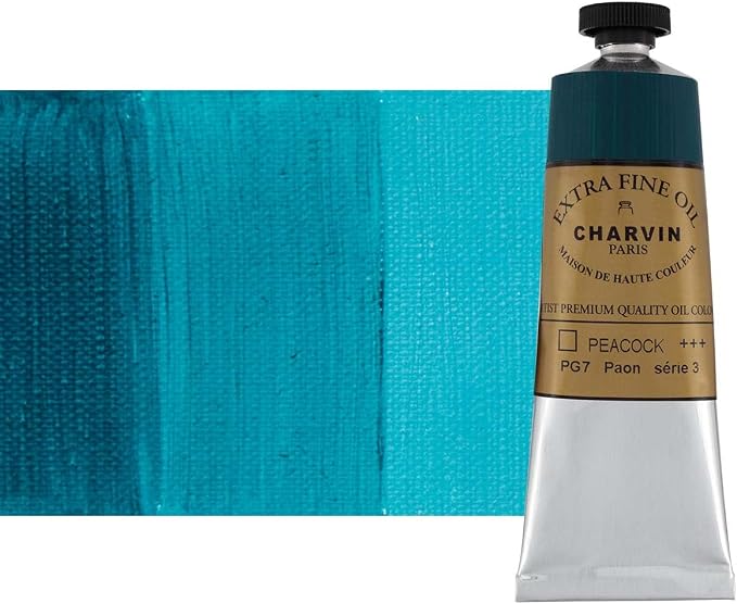 Charvin Extra Fine Oil Paint, Peacock Green 60 mL by Unknown