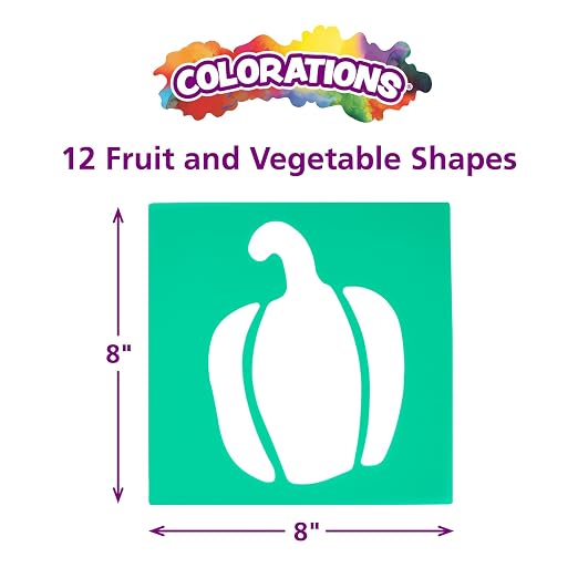 Colorations Fruit & Vegetable Shapes Stencils - Image 4