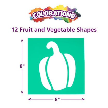Colorations Fruit & Vegetable Shapes Stencils - Image 4