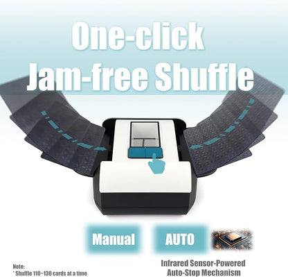 Automatic Card Shuffler, 2000mAh Rechargeable Battery, 2 Deck, Ultra Quiet - Image 2