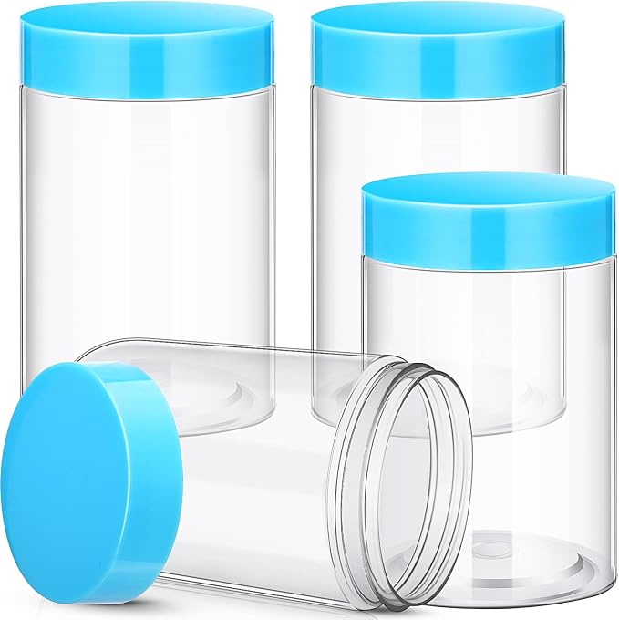 SATINIOR 12 Pack 10 oz Plastic Container Jars - Image 7