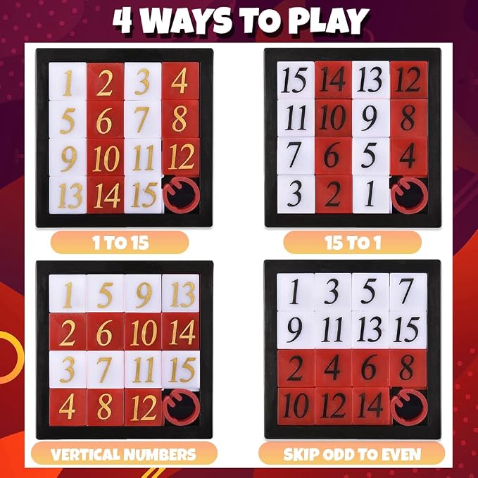 Gamie Slide Puzzles for Kids – Set of 24 Pocket-Sized Hand Puzzle Games - Image 4