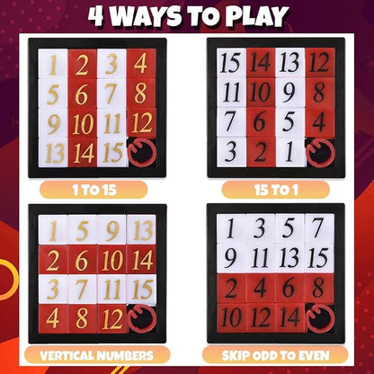 Gamie Slide Puzzles for Kids – Set of 24 Pocket-Sized Hand Puzzle Games - Image 4