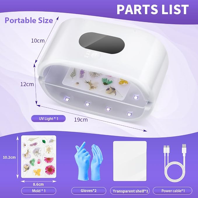UV Light for Resin, 36W Double Side Fast Curing UV Resin Light - Image 6