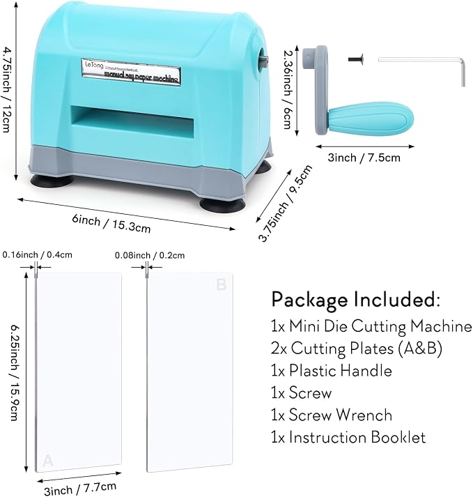 Mini Manual Die Cutting Machine, Portable Die Cut and Embossing Machine - Image 5