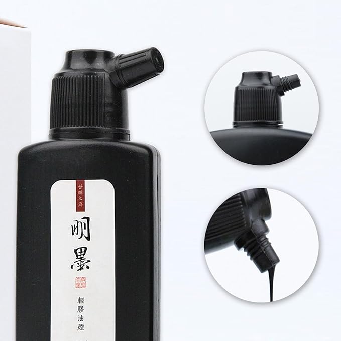 Calligraphy and Sumi Liquid Ink, Traditional Black Sumi Ink - Image 6