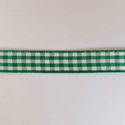 Green Gingham Plaid Checked Christmas Ribbon 25 Yard Each Roll 100% Polyester - Image 8