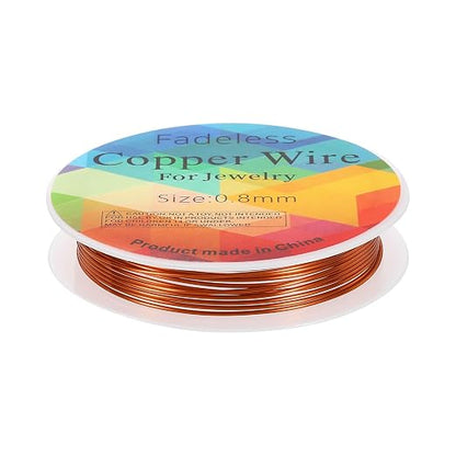 HARFINGTON 8ft Jewelry Wire, 20 Gauge Brass Craft Soft Metal Tarnish Resistant by HARFINGTON