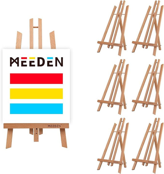 MEEDEN 6 Pack 20 Inch Art Beech Wooden Tabletop Easel by MEEDEN