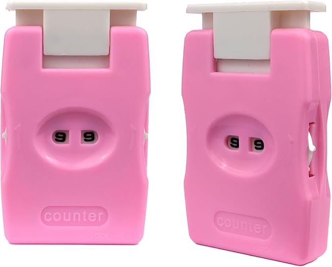 2 Pieces Knitting Counters, Knitting Needle Marking Tool, Plastic Knitting by JSHYGOUP
