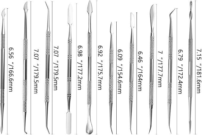 TOVOT 10PCS Stainless Steel Clay Sculpting Tools Metal Sculpting Tools - Image 2