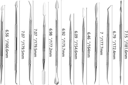 TOVOT 10PCS Stainless Steel Clay Sculpting Tools Metal Sculpting Tools - Image 2