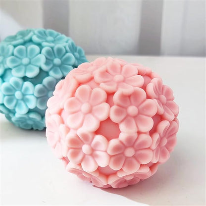 Chrysanthemum Ball Candle Soap Mold Daisy Flower Silicone Mold - Image 6