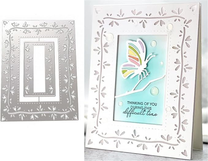 Cutting Dies Metal Stencils Scrapbooking Tools Flowers Lace Frame DIY Embossing by AMMSOCHY
