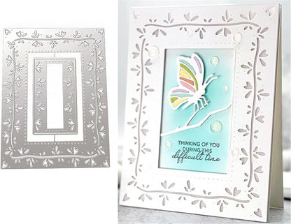 Cutting Dies Metal Stencils Scrapbooking Tools Flowers Lace Frame DIY Embossing by AMMSOCHY