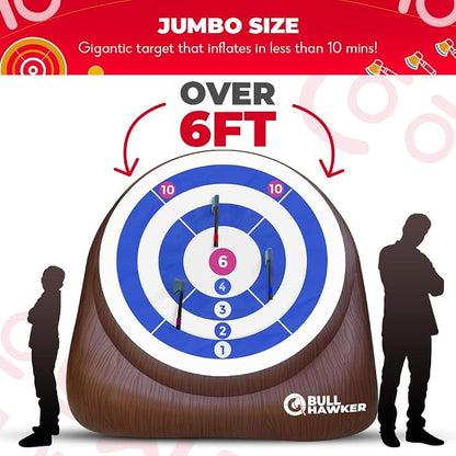 Swooc Games® - Bull Hawker™ | Giant Axe Darts w/ 15+ Games | Axe Throwing Game - Image 5