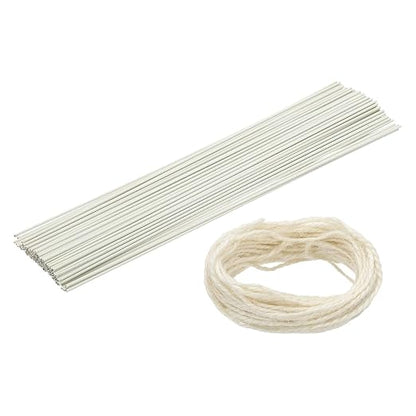 uxcell 50Pcs 2 Gauge Floral Wire, 11.81" Length Flower Stem Wires by uxcell