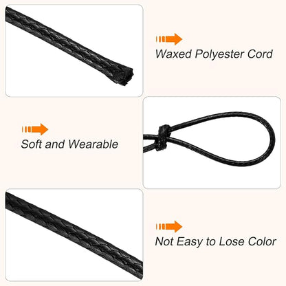 MECCANIXITY Waxed Cord 1.5mm Waxed Thread 87 Yard Wax String Leather Cord - Image 3