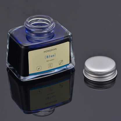 Asvine Hongdian Fountain Pen Bottled Ink Blue, 60ml Bottle Ink - Image 4
