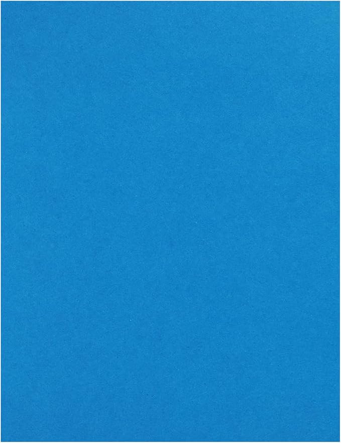 PA Paper Accents Stash Builder Cardstock 8.5" x 11" Bright Blue, 65lb Colored by AccentDesignsPaperAccents