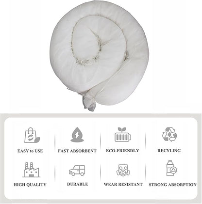 XIFENG Oil Absorbent Socks Oil Boom Soak up Oil Diesel Fuel Hydrocarbon Based - Image 2