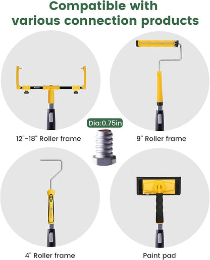 VOOMEY 3-5.9 ft Dual Extending 50 Point Adjustable Extension Pole - Image 6