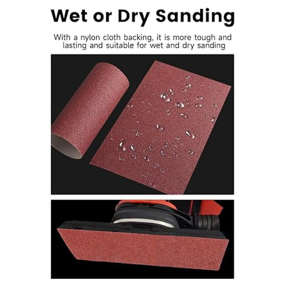 Emery Cloth Roll, 4 Grits 1'' x 26FT Abrasive Sandpaper Roll - Image 5