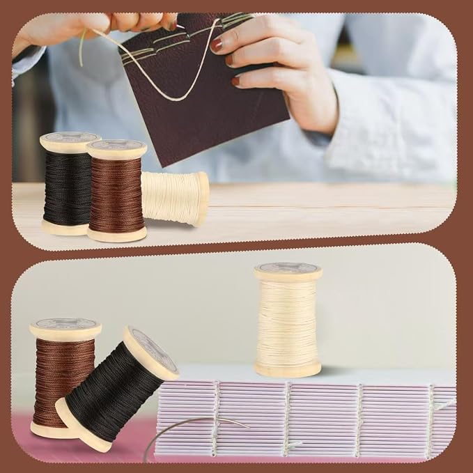 Natural Waxed Thread, 0.55mm/0.8mm, Wax Thread - Image 6