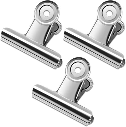 20 Pack Large Metal Hinge Clips 2 Inches Bull Hinge Paper Clips by Orcielo