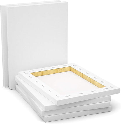 GOTIDEAL Stretched Canvas, 11x14 Inch Set of 7, Primed White - Image 4