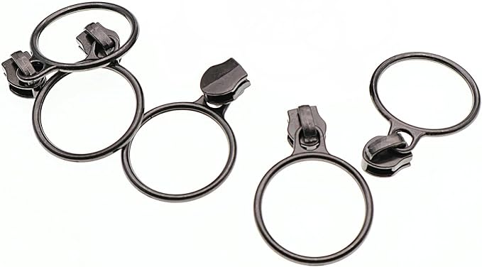 Leekayer #5 Black Nickel Metallic Nylon Coil Teeth Zippers by The Yard Bulk 10 - Image 8