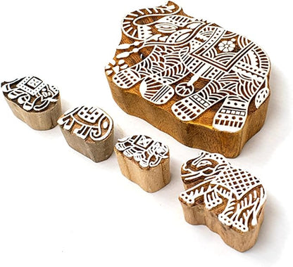 Wooden Block Stamp for Block Printing by Hashcart
